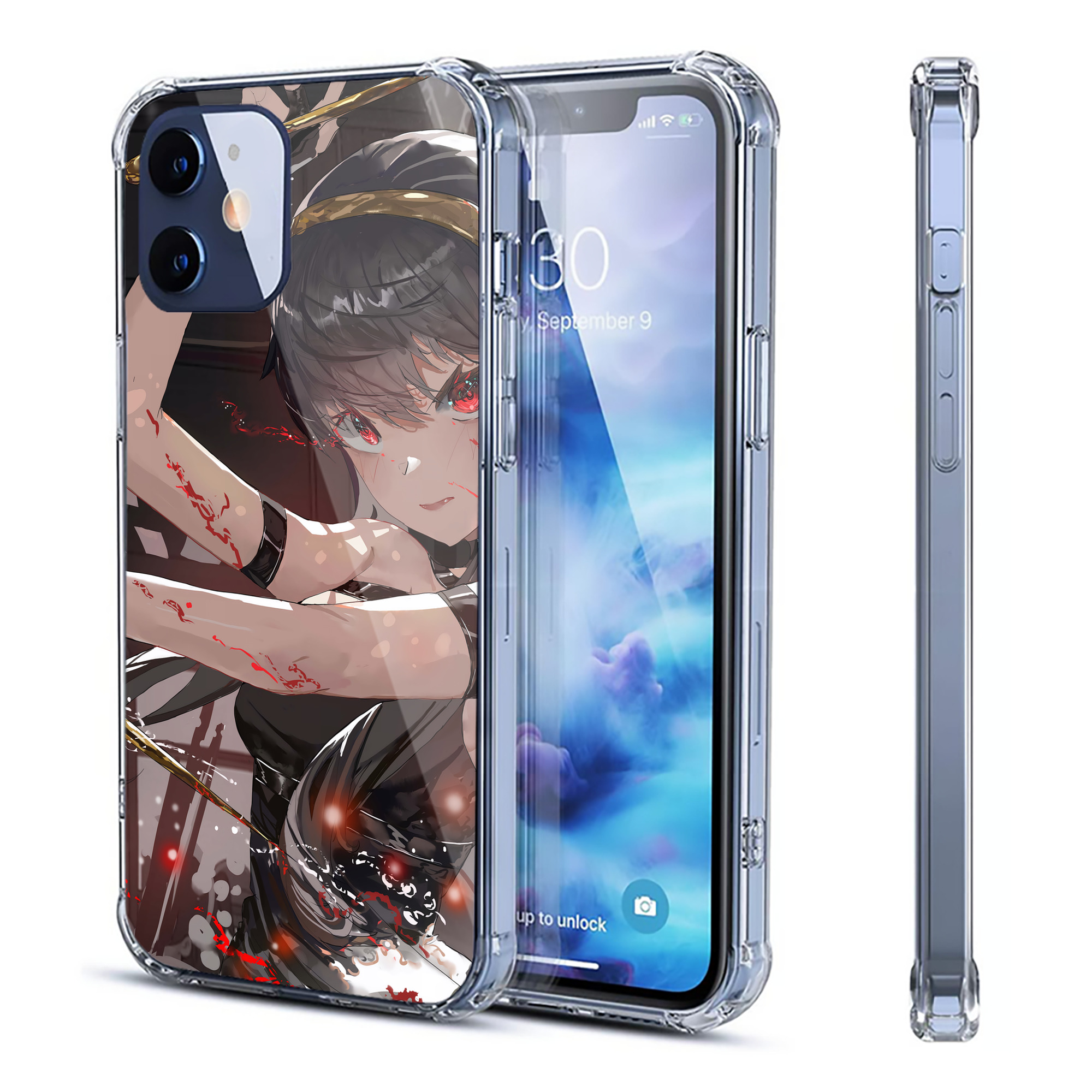（画像用） SPY×FAMILY间谍家家酒 【iPhone 12シリーズ対応】透明スマホケース（クリアソフトケース）